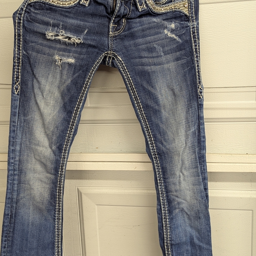 ROCK REVIVAL Stylish Blue Women's Jeans